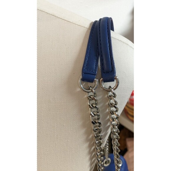 MICHAEL KORS Admiral Blue Lambs Leather Quilted SLOAN Handbag Purse - Picture 6 of 16